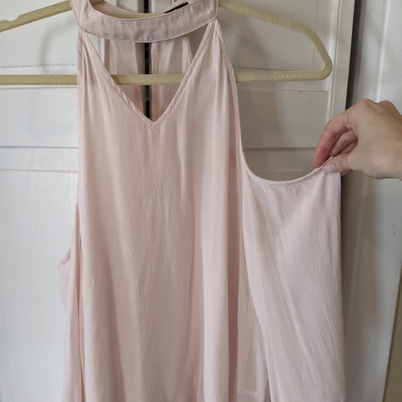 Pink cold shoulder collared top - Picture 5 of 5